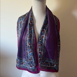 Pure Silk Elegant Multicolor Scarf